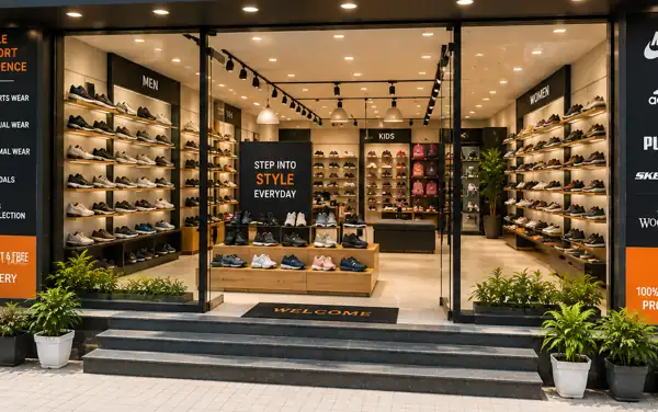 Footwear Stores shop using RetailDek billing software