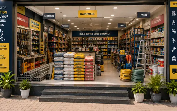 Hardware & Building shop using RetailDek billing software