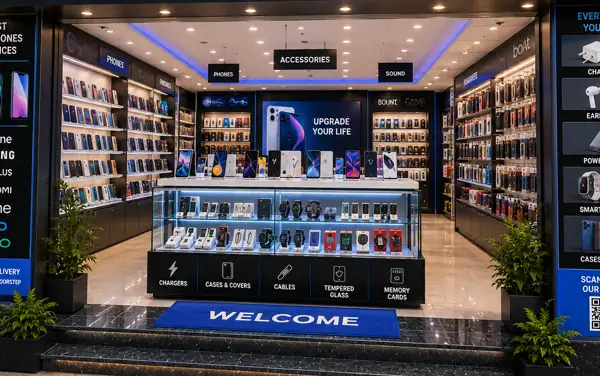 Mobile & Accessories shop using RetailDek billing software