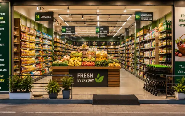 Supermarkets shop using RetailDek billing software